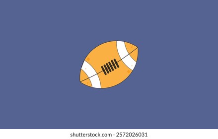 
Rugby ball vector illustration design for use.