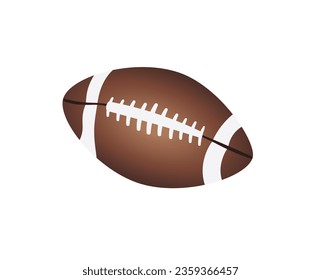 Rugby ball vector illustration on white background