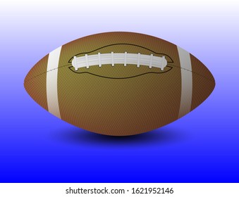 Rugby ball vector illustration for various events.