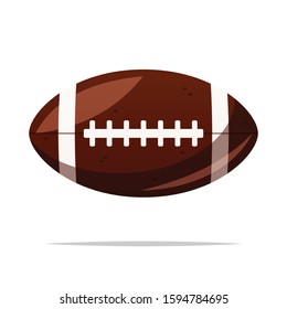 Rugby ball vector isolated illustration