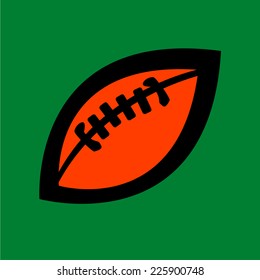 rugby ball vector symbol