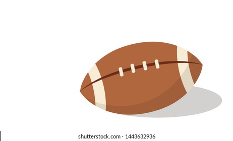 rugby ball vector. wallpaper. free space for text. copy space.