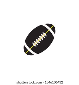 Rugby ball with white background