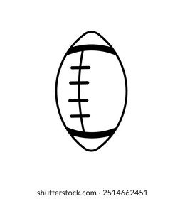 Rugby black and white vector 