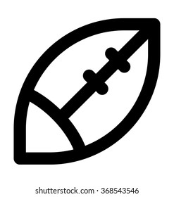 Rugby Bold Line Vector Icon