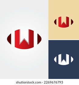 Rugby Book Mark Logo Design Vector 