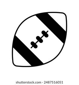 Icono de gorra de rugby con fondo blanco Vector ilustración de stock