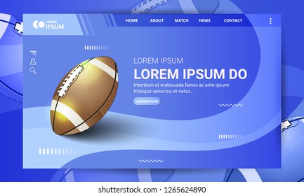 Rugby champions training and 
 concept based landing page design