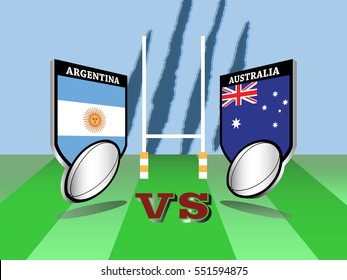 Rugby championship Argentina vs Australia match