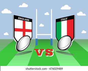 Rugby championship, England vs Ireland match