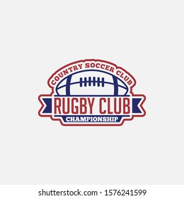 Rugby Club Logo Badge & Label