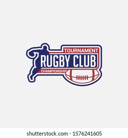 Rugby Club Logo Badge & Label