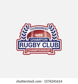 Rugby Club Logo Badge & Label