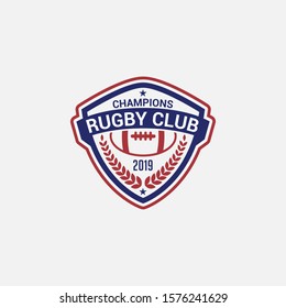 Rugby Club Logo Badge & Label