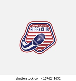 Rugby Club Logo Badge & Label