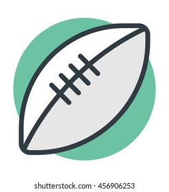 Rugby Colored Vector Icon