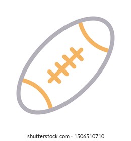 rugby colour line vector icon