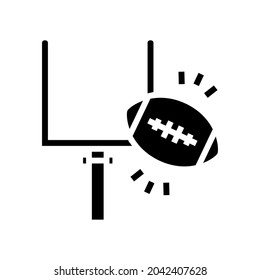 rugby extreme sport game glyph icon vector. rugby extreme sport game sign. isolated contour symbol black illustration