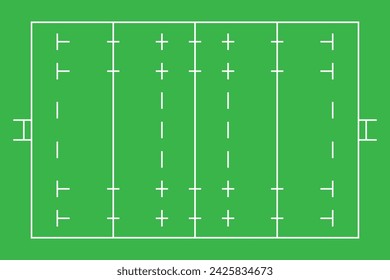 Rugby field background sport concept