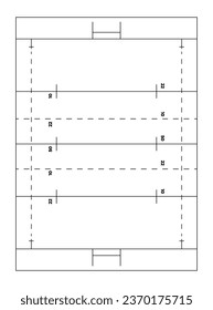 Rugby Field für taktische Präsentation