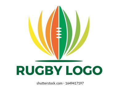 Rugby Football Logo Sport Vector Design