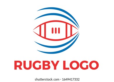 Rugby Football Logo Sport Vector Design