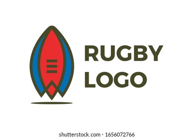 Rugby Football Logo Sport Vector Design