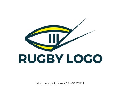 Rugby Football Logo Sport Vector Design