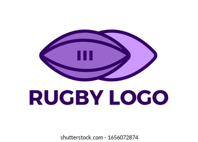 Rugby Football Logo Sport Vector Design