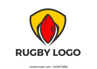 Rugby Football Logo Sport Vector Design