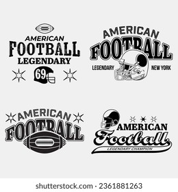 Rugby football logos badge prints. University slogan typography design. Vector illustration for fashion tee, t-shirt and poster