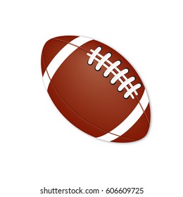 Rugby game ball icon. Vector illustration