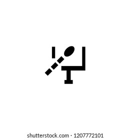 rugby gate icon. rugby gate vector illustration on white background for web and apps.