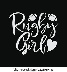 Rugby Girl funny gifts t-shirt design svg