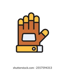 Rugby Glove Icon Vector Illustration