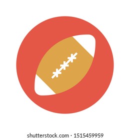 rugby glyph flat vector icon