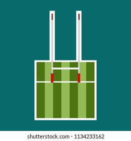 Rugby Goal Post Vector Illustration Stock Vector (Royalty Free ...