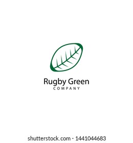 Rugby Green Logo Design Icon