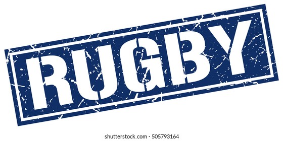 rugby. grunge vintage rugby square stamp. rugby stamp.