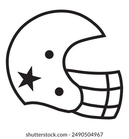 rugby helmet icon vector design

