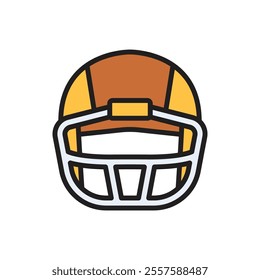 Rugby Helmet Icon Vector Illustration