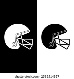 rugby helmet vector flat icon design