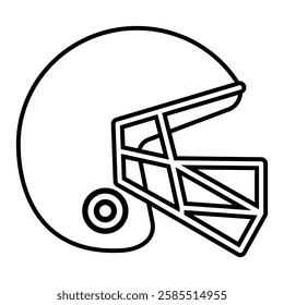 rugby helmet vector flat icon design