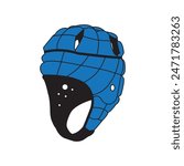 Rugby helmet vector illustration symbol design