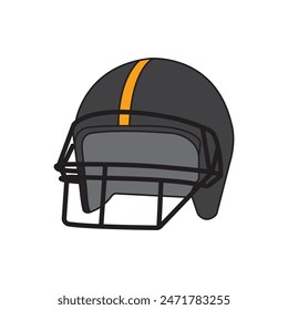 Rugby helmet vector illustration symbol design