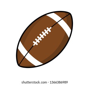 rugby icon. american football isolated on white background. vector illustration.