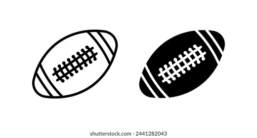 Rugby icon. american football sign. for mobile concept and web design. vector illustration