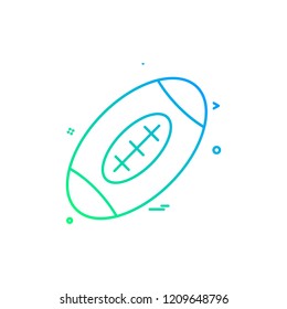 Rugby icon design vector