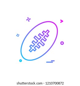 Rugby icon design vector
