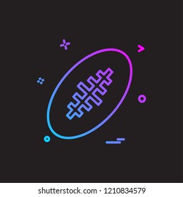 Rugby icon design vector